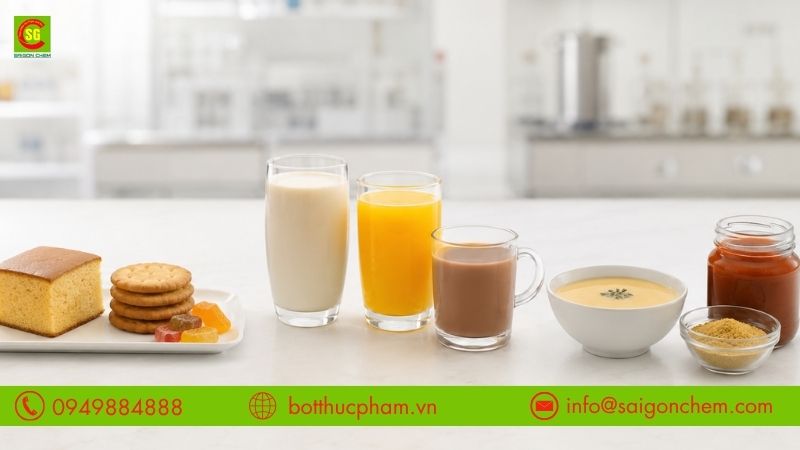 Maltodextrin được sử dụng phổ biến trong thực phẩm